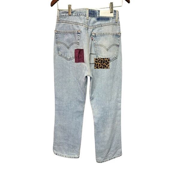 RE/DONE | Levi's 70s Loose Flare INDIGO PATCH Jeans Size 26 - Picture 5 of 16